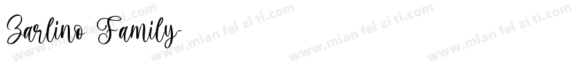 Zarlino Family字体转换